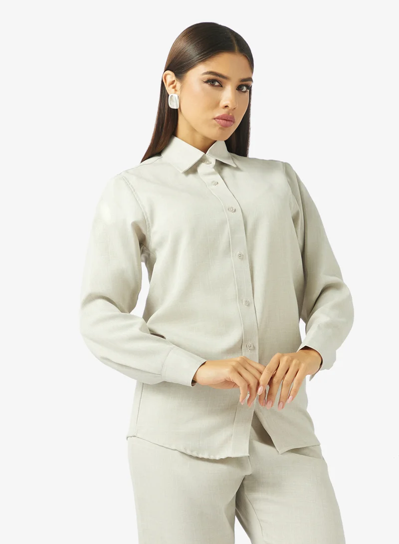 hayas closet  Printed blouse and pants set for Women | Best Price UAE